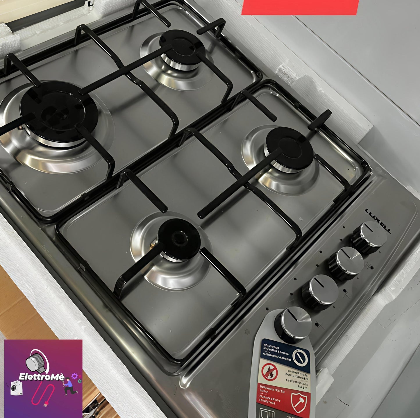 ACCIAIO INOX 60CM GRIGLIA SMALTATA LUCIDA